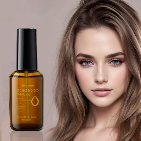 Amococo Argan Oil Hair Treatment – Deep Repair for Dry & Damaged Hair, 72-Hour Long-Lasting Fragrance, Smooth & Shiny, 50ml
