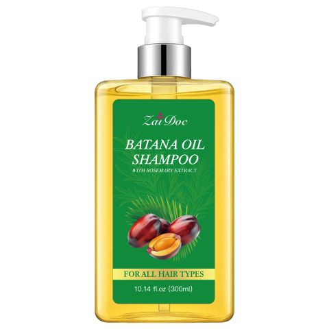 ZaiDoc Batana Oil Shampoo with Rosemary Extract – Hair Growth & Thickening Formula, Strengthens Roots, Reduces Hair Loss & Shedding, Repairs Dry Damaged Hair, Deeply Nourishes Scalp, All Hair Types, 3