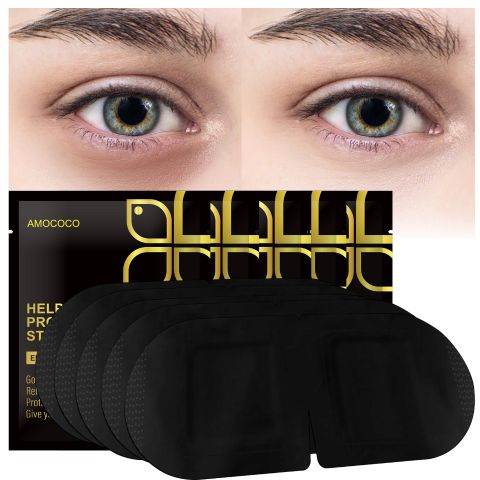 AMOCOCO Lavender Steam Eye Mask – 5 Pack Self-Heating Eye SPA, Helps Sleep & Relieve Eye Fatigue, Soothes Dry Eyes & Puffiness, 40+ Minutes Moisturizing Heat (104-113°F), Perfect for Travel & Daily Re