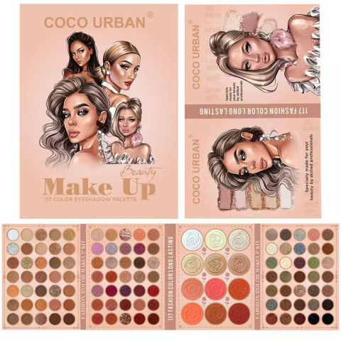 117-Color Eyeshadow Palette – All-in-One Multi-Use, Long-Lasting