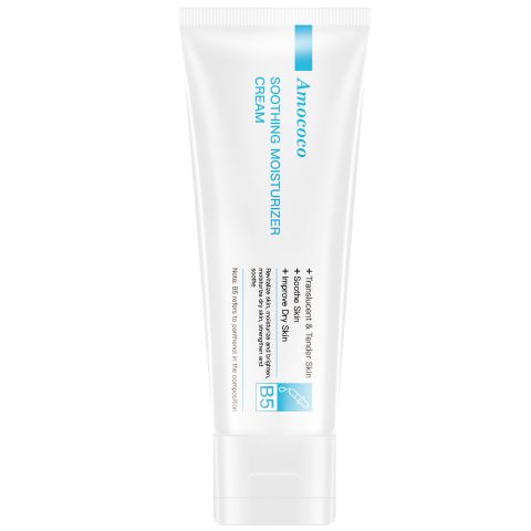 Amococo B5 Soothing Moisturizer Cream – 3 Ceramide Moisture Barrier Cream, Deep Hydration & Skin Repair, Reduces Wrinkles & Fine Lines, Soothes Sensitive Skin, All Skin Types