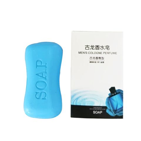 Men‘s Cologne Perfume Soap – 4-in-1 Refreshing & Moisturizing Cleansing Bar for Face, Body, Shave & Hands, Long-Lasting Fragrance, 100g