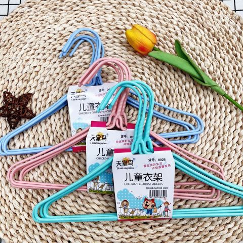 Tiantangniao 5-Pack Children‘s Clothes Hangers – No-Hook Design, Smooth & Safe for Kids‘ Clothing, Durable Plastic Hangers for Baby & Toddler Garments