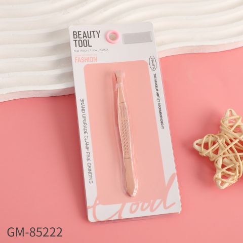 MIXUEER Rose Gold Slant Tip Eyebrow Tweezer – Precision Stainless Steel Brow Tool with Perfectly Aligned Tips, Professional Grooming for Effortless Shaping, Makeup Artist Recommended