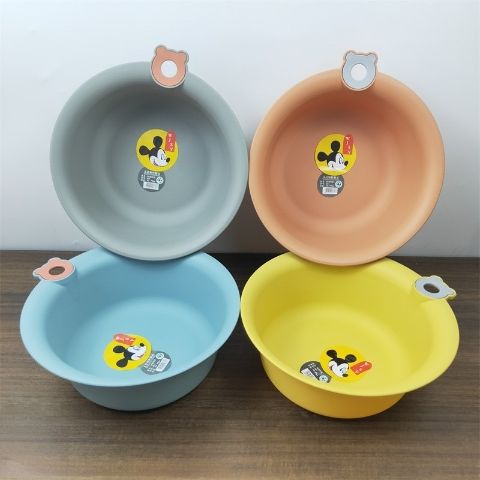 Small Plastic Washbasin – 28cm Diameter, 10.5cm Height, 142g, Integrated Moulding, Smooth Burr-Free Surface, Non-Scratch, Ideal for Face, Hands, Laundry & Household Use