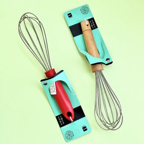 Multi-Style Kitchen Whisk Set Stainless Steel Balloon Whisk for Baking & Cooking