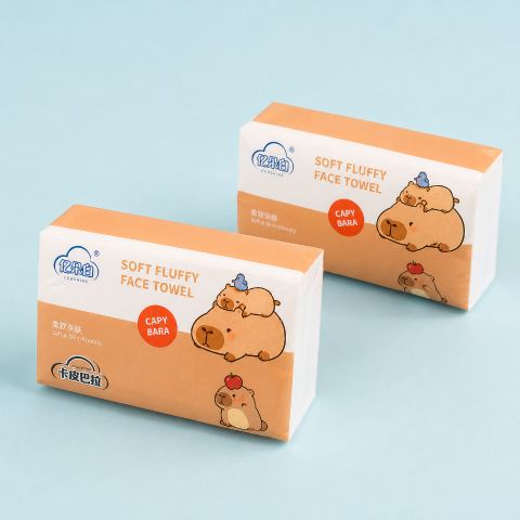 EDDSHINE Capybara Facial Tissue – Soft & Skin-Friendly, Premium Quality, Gentle on Face and Hands, Ideal for Daily Use at Home, Office and On the Go
