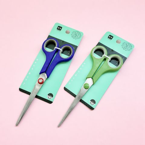 Xinfei Compact Stationery Scissors Stainless Steel Craft Scissors with Safety Tip