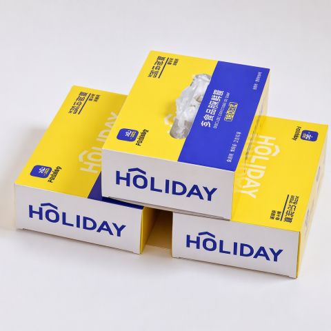 Disposable Elastic Food Covers in Dispenser Box 100pcs Universal Stretch Bowl Lids