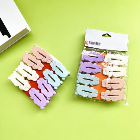 Multi-Purpose Bright Plastic Clips 8-Pack Heavy Duty Spring Clamps for Home and Office