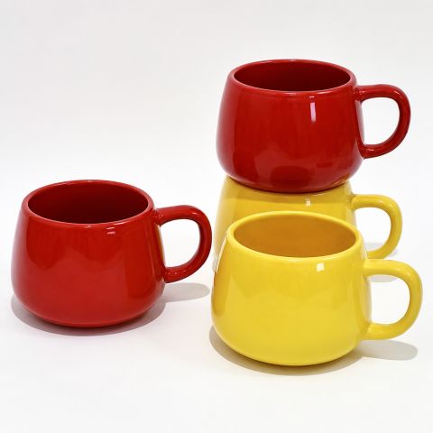 Ceramic Ball-Shaped Mug with Round Handle
