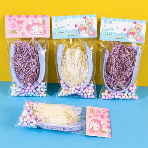 Star Raffia Grass Shredded Paper Gift Box Filler Set for Packaging and Decor
