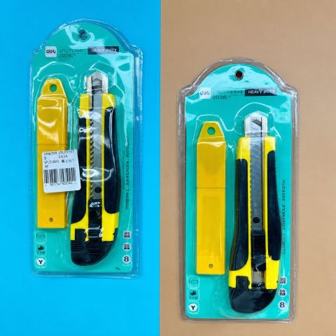 Utility Knife Set with Spare Blade and Protective Package