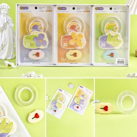 Nano Adhesive Combination Set with Colorful Packaged Pieces